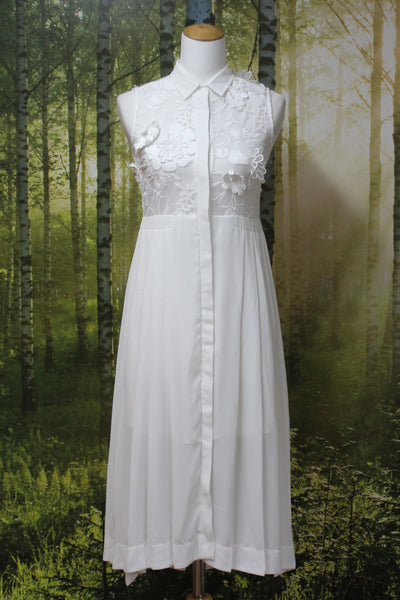 TRELISE COOPER - Applique embroidered shirt dress! 6-8