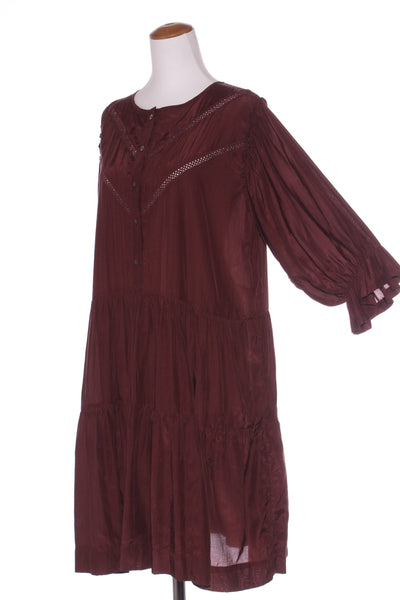 BLAK LUXE - Chocolate lace detail tiered dress! 16