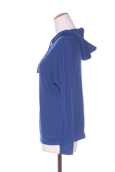 JEANSWEST - Cobalt rib viscose knit hooded jumper! 12