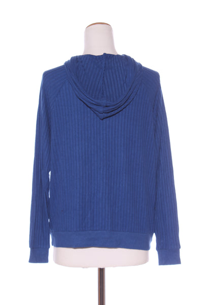 JEANSWEST - Cobalt rib viscose knit hooded jumper! 12