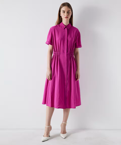 IPEKYOL (LN) Magenta shirt dress! 14