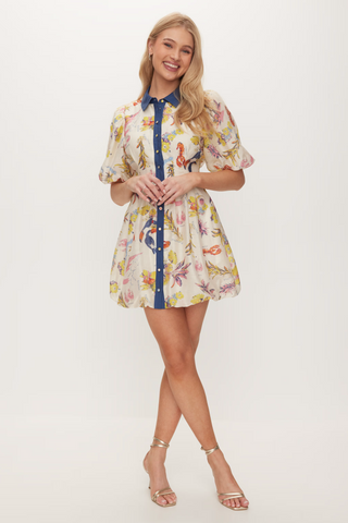 DOTTI - Lobster print bubble hem shirt dress! 12