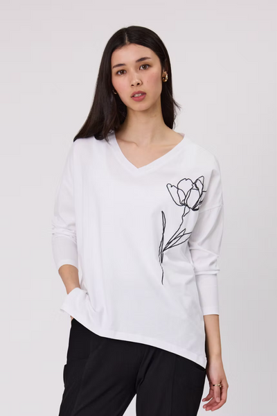 DUO (LN) "Quincy" top - White! 14