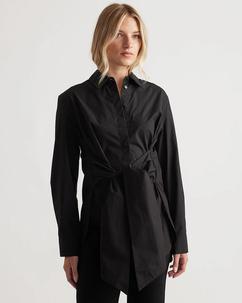DECJUBA "Maggie" oversized tie front cotton shirt! 12