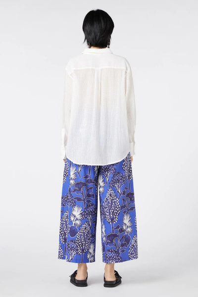 GORMAN "Nuria" White gingham burnout shirt! 14