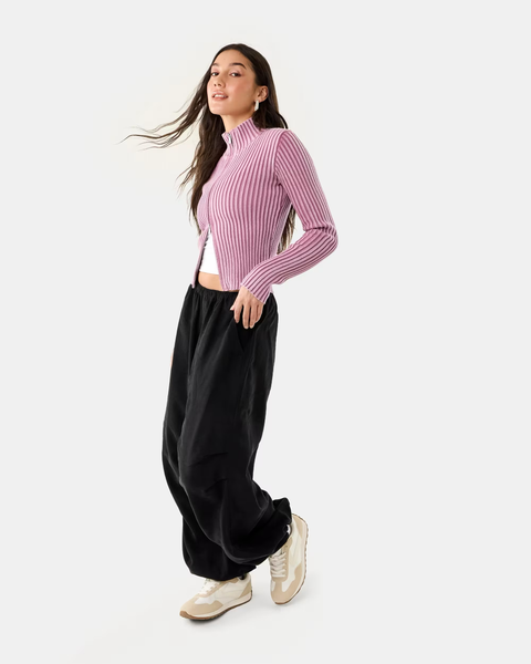 NO BRAND - Rib knit zip up jumper! 14