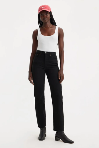 LEVI'S "Wedgie straight" black jeans! 16W