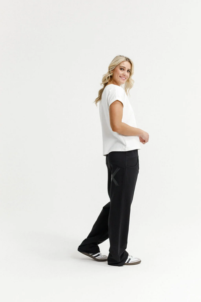 HOME-LEE "Avenue" cross print pants! 10-12