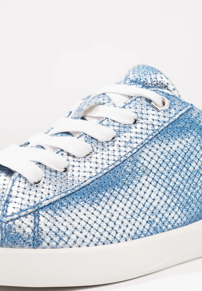DIESEL - Metallic blue + silver sneakers! 39