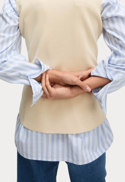 M&S "Soft touch" knit waistcoat! 12 Oatmeal