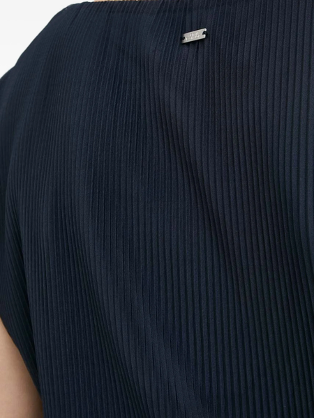 ARMANI EXCHANGE - Navy micro pleat top! 8-10