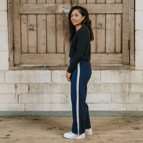 MOKÉ (BN) "Indiana" Wide leg pant - Navy! 18