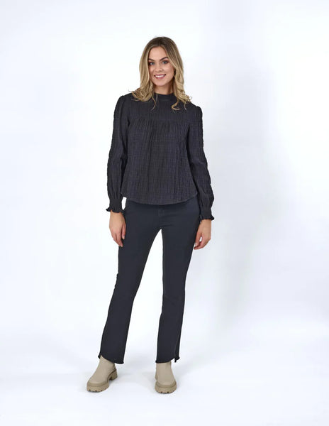 KNEWE LABEL - Shirred Tripp top! 8-10