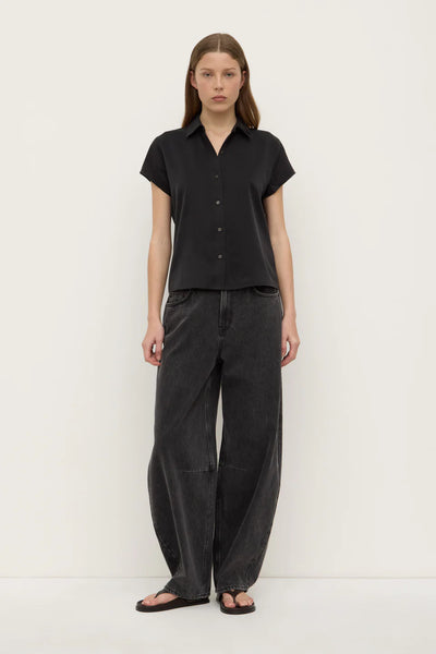 ASSEMBLY LABEL - Karri brushed silk S/S shirt! 14