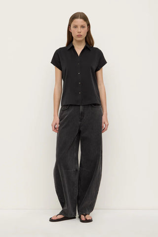 ASSEMBLY LABEL - Karri brushed silk S/S shirt! 14