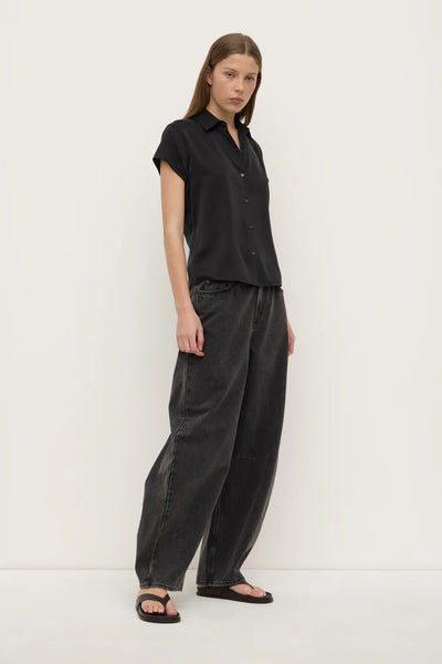 ASSEMBLY LABEL - Karri brushed silk S/S shirt! 14