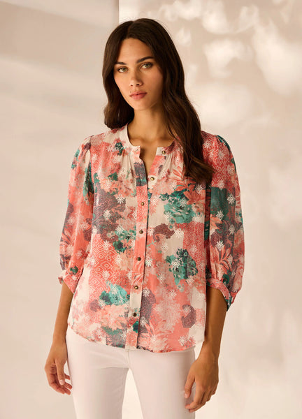 LANIA (LN) Chantelle embroidered cotton shirt! 14