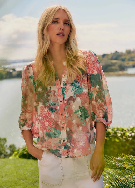 LANIA (LN) Chantelle embroidered cotton shirt! 14
