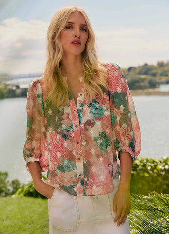 LANIA (LN) Chantelle embroidered cotton shirt! 14