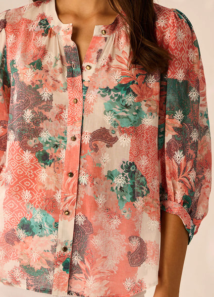 LANIA (LN) Chantelle embroidered cotton shirt! 14