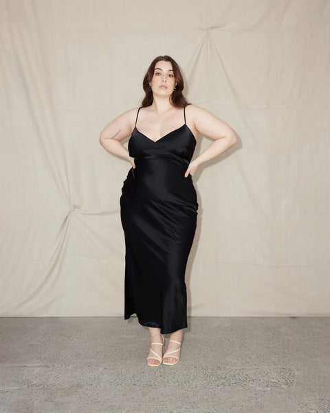 LIAM (LN) Wierdly bias cut satin slip dress! 10