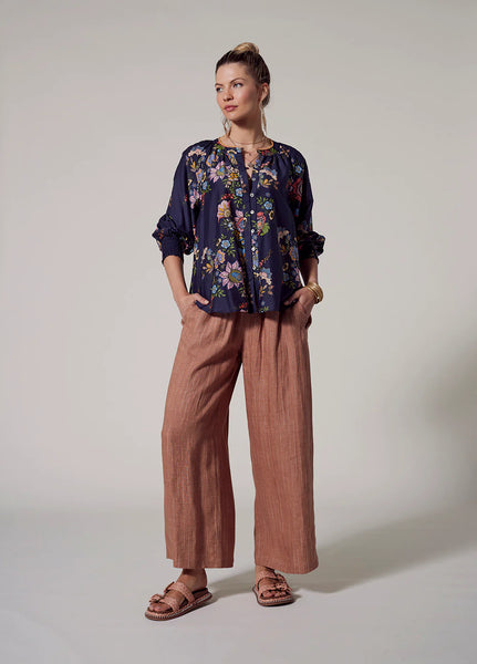 LOOBIE'S STORY - Floral Gala cotton silk shirt!! 16