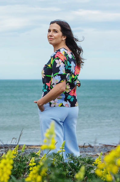 LOVE & GLORY - Linen Sorrento frill sleeve top! 12