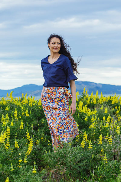 LOVE & GLORY (NZ)(BN) "Alejandra" cotton floral skirt! 12