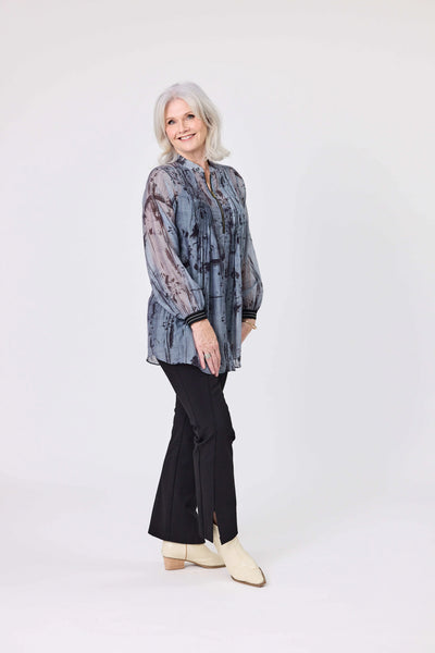 LEMON TREE (LN) Liza sheer tencel pintuck blouse! 16