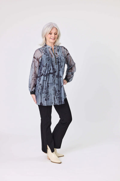 LEMON TREE (LN) Liza sheer tencel pintuck blouse! 16