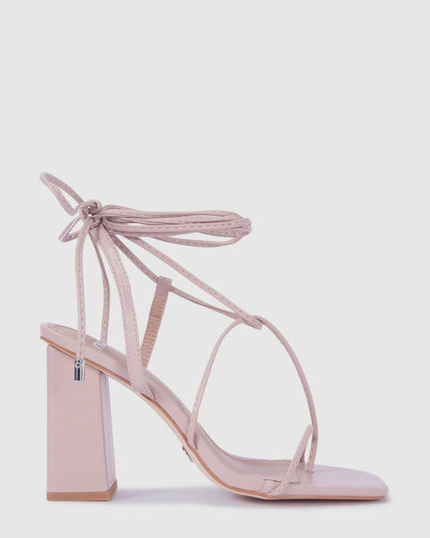 NOVO (BN) "Missie"nude block heels 8