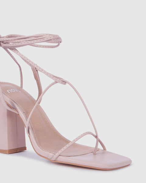 NOVO (BN) "Missie"nude block heels 8
