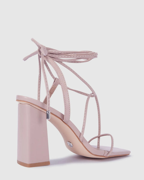 NOVO (BN) "Missie"nude block heels 8