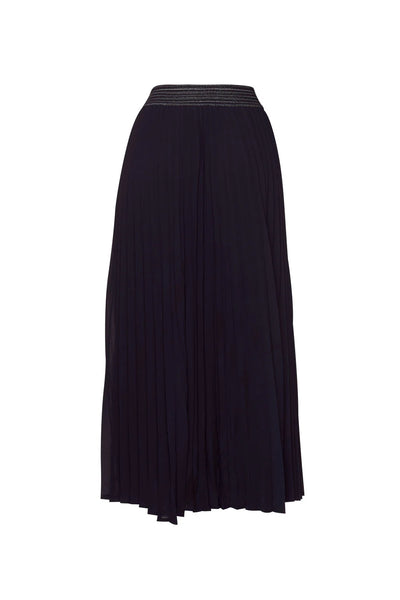 MADLY SWEETLY - Just pleat it side stripe skirt - Navy! 14