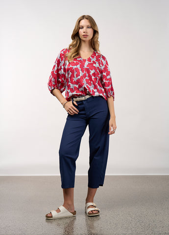 MADLY SWEETLY (LN) Take flight top - Poppy print! 14