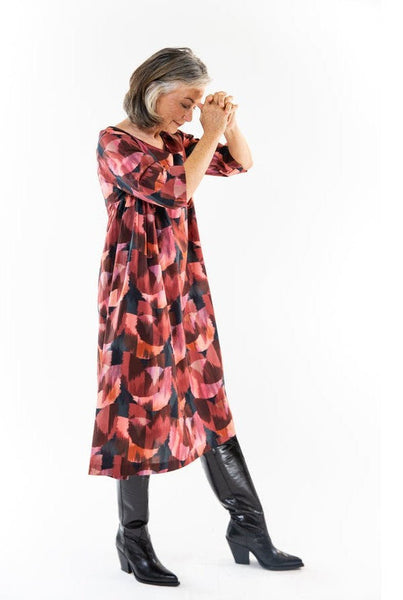 EVAS SUNDAY (BN) "Ottie" dress - Ikat tulip print! 12