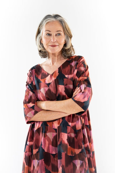EVAS SUNDAY (BN) "Ottie" dress - Ikat tulip print! 12