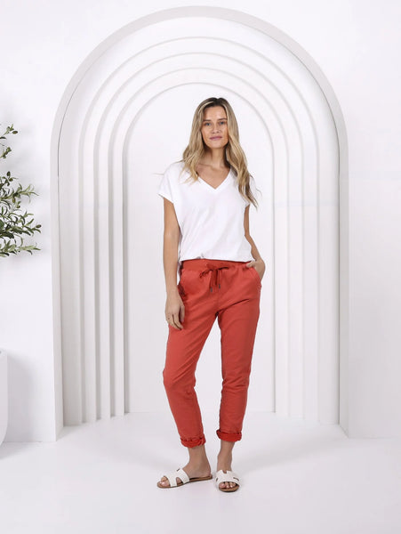 MONACO JEANS (LN) "Riley" joggers - Rust! 14