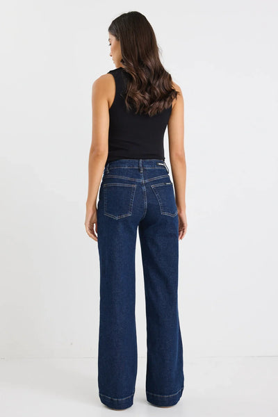 STORIES BE TOLD "Concert" wide leg jean - Indigo! 10