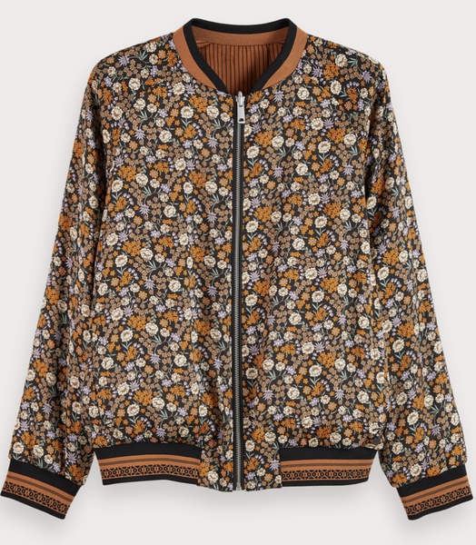 SCOTCH & SODA (LN) Reversible 70's floral bomber jacket! 10