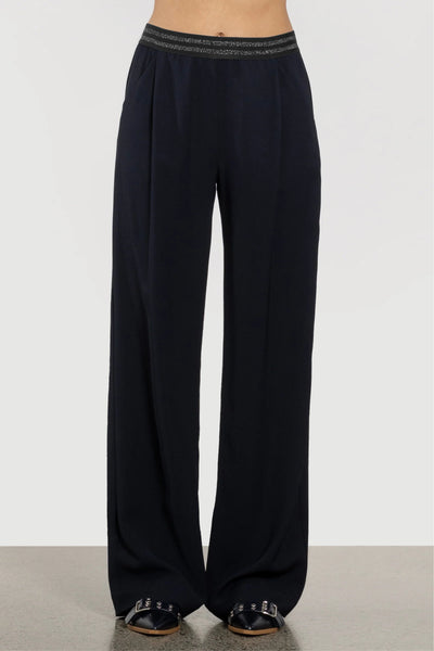 REPERTOIRE "Dakota" glitter waistband wide leg pant! 14