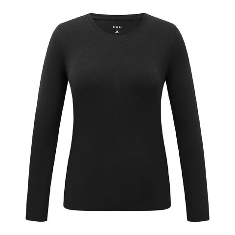 H&H - Long sleeve top! Black 16
