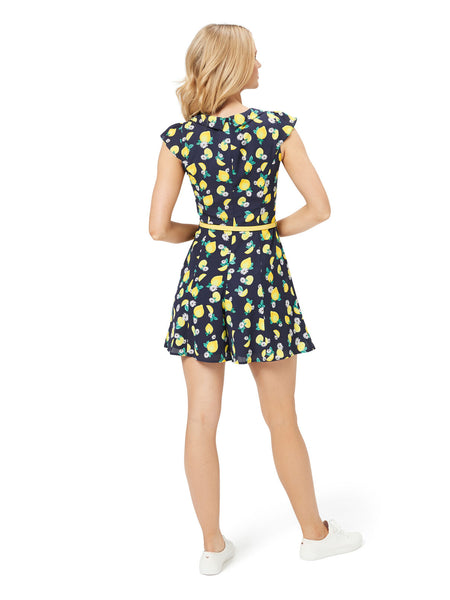 REVIEW - Lemon squeeze playsuit with yellow belt! 12