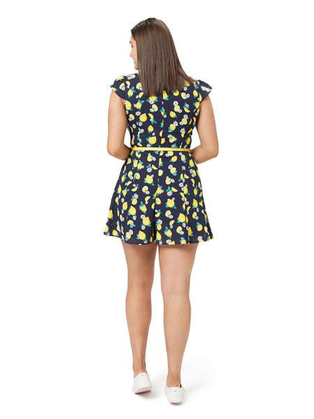 REVIEW - Lemon squeeze playsuit with yellow belt! 12