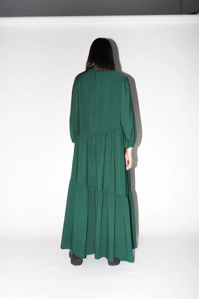 RICOCHET (NZ) Alexey tiered maxi dress - Forest! 10-12