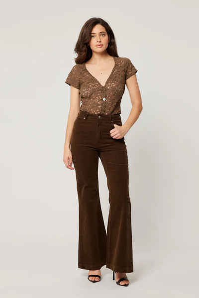 ROLLA'S "Eastcoast flare" cord pant - Nutmeg! 16