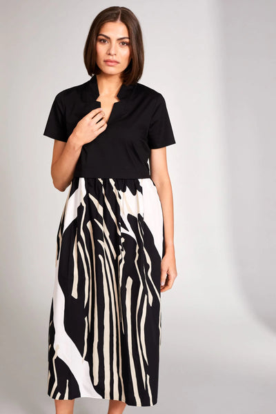 PERUZZI (LN) ITA -  Contrast monochrome dress + pockets! 12