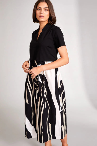 PERUZZI (LN) ITA -  Contrast monochrome dress + pockets! 12