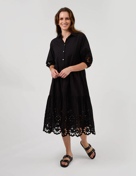 STELLA + GEMMA (LN) "Lainey" broderie detail midi dress! 14