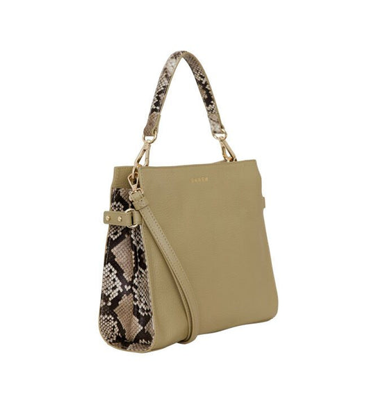 SABEN (LN) Leather Bea python bag - Tussock!
